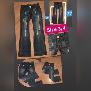 Blue Distressed Women's Jeans